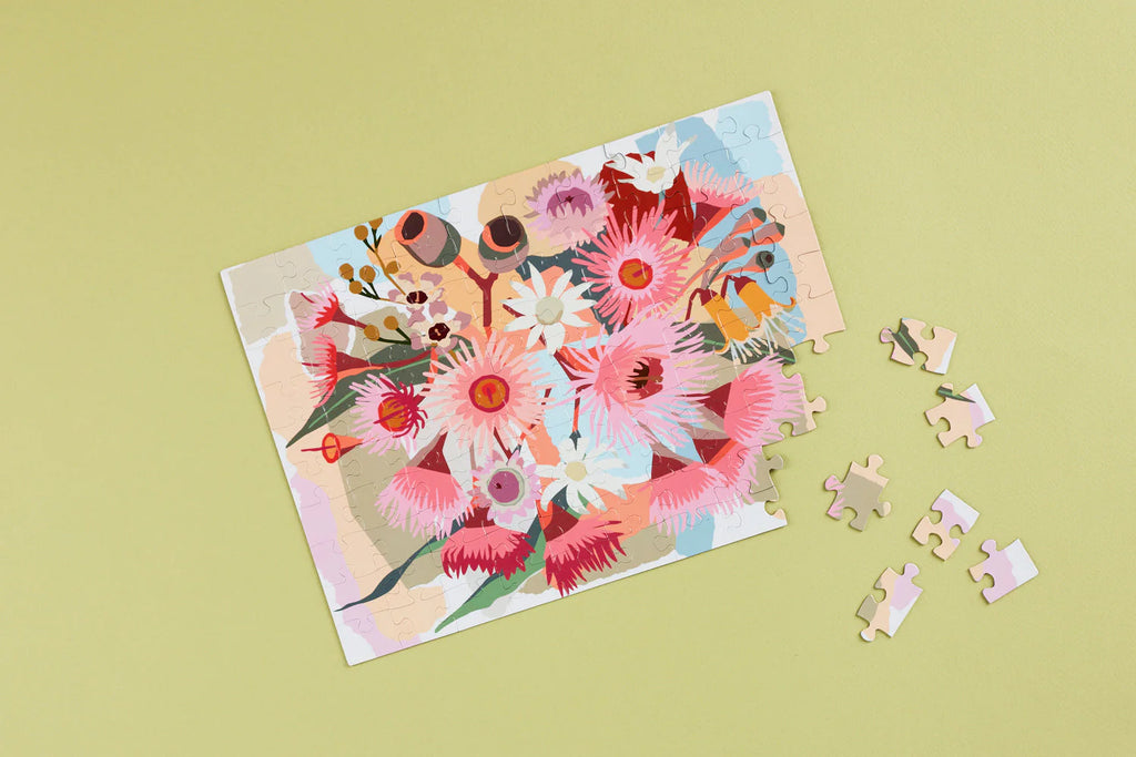 100 PIECE MAGNETIC PUZZLE Native Flowers