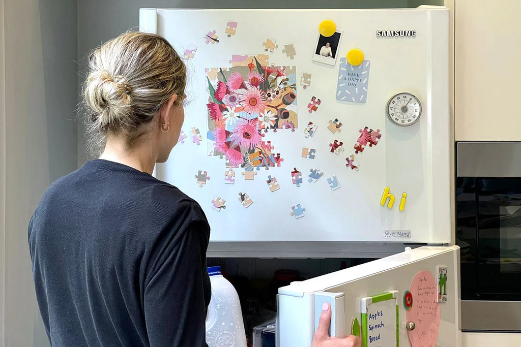 100 PIECE MAGNETIC PUZZLE Native Flowers