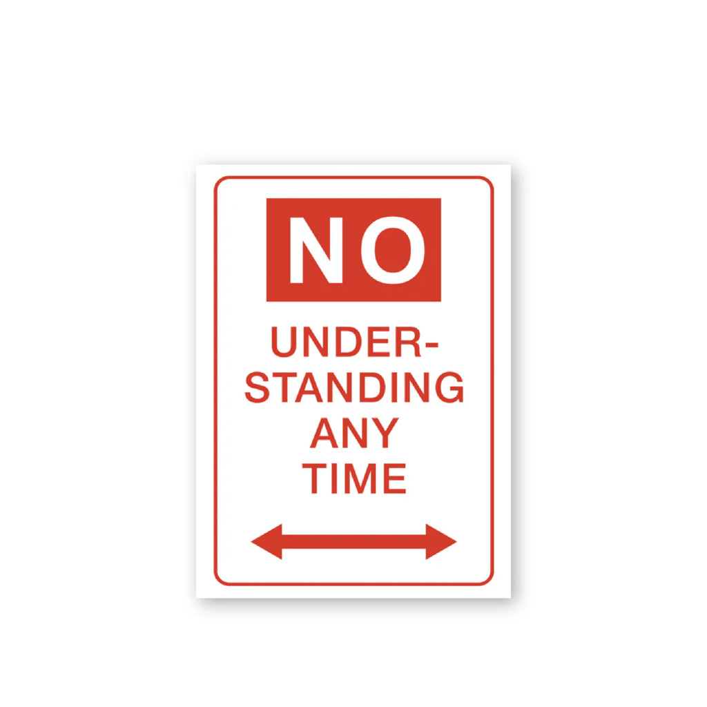 No Understanding magnet X Richard Tipping