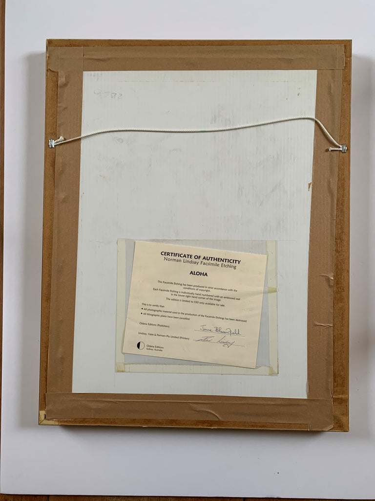 Aloha Facsimile Etching #186