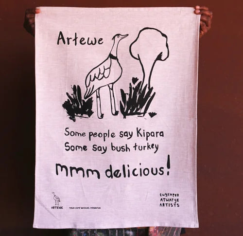 Bush Turkey tea towel