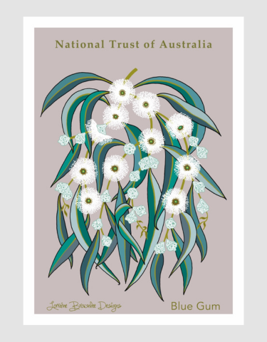 Sydney printed Linen Tea Towel
