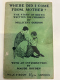 Where Did I Come From Mother? The Story of Birth Written for Children