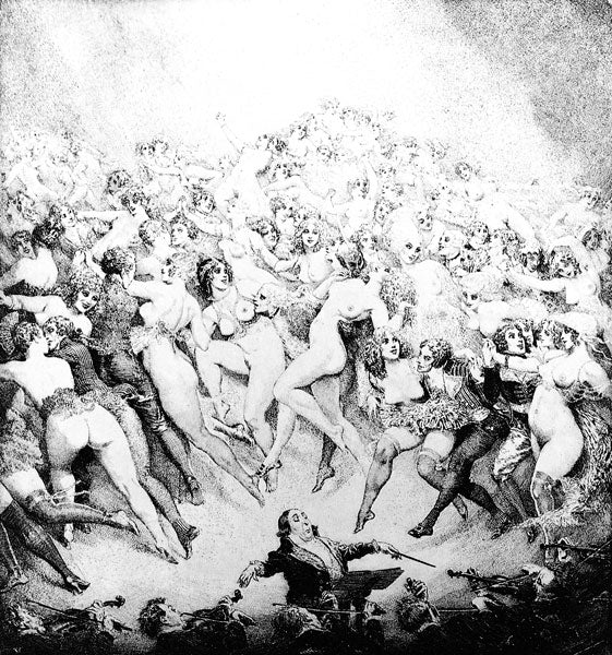 Dance #7 Norman Lindsay Facsimile Etching