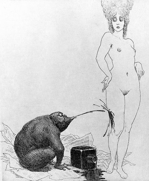 Journalism and Art #7 Norman Lindsay Facsimile Etching