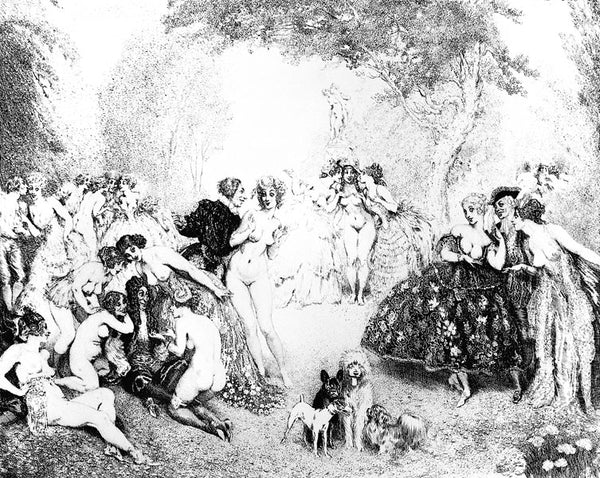 Little Scandals #7 Norman Lindsay Facsimile Etching