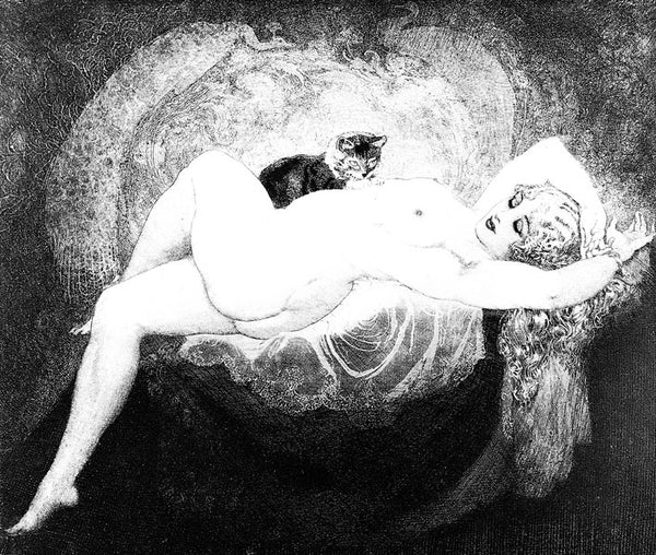 Siesta by Norman Lindsay Facsimile Etching #492
