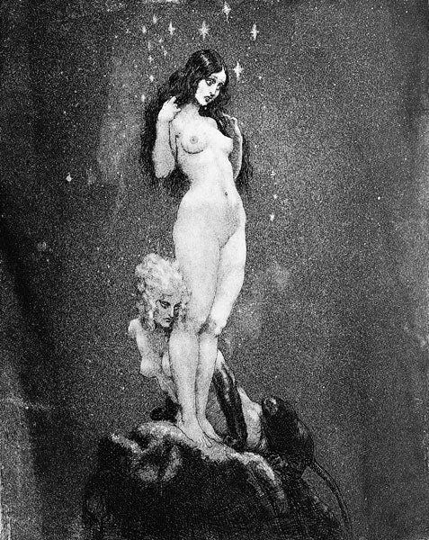 Under the Stars #7 Facsimile Etching by Norman Lindsay