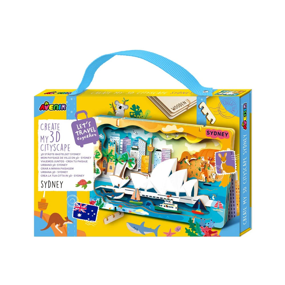 Wooden City Landscape 3D Puzzle