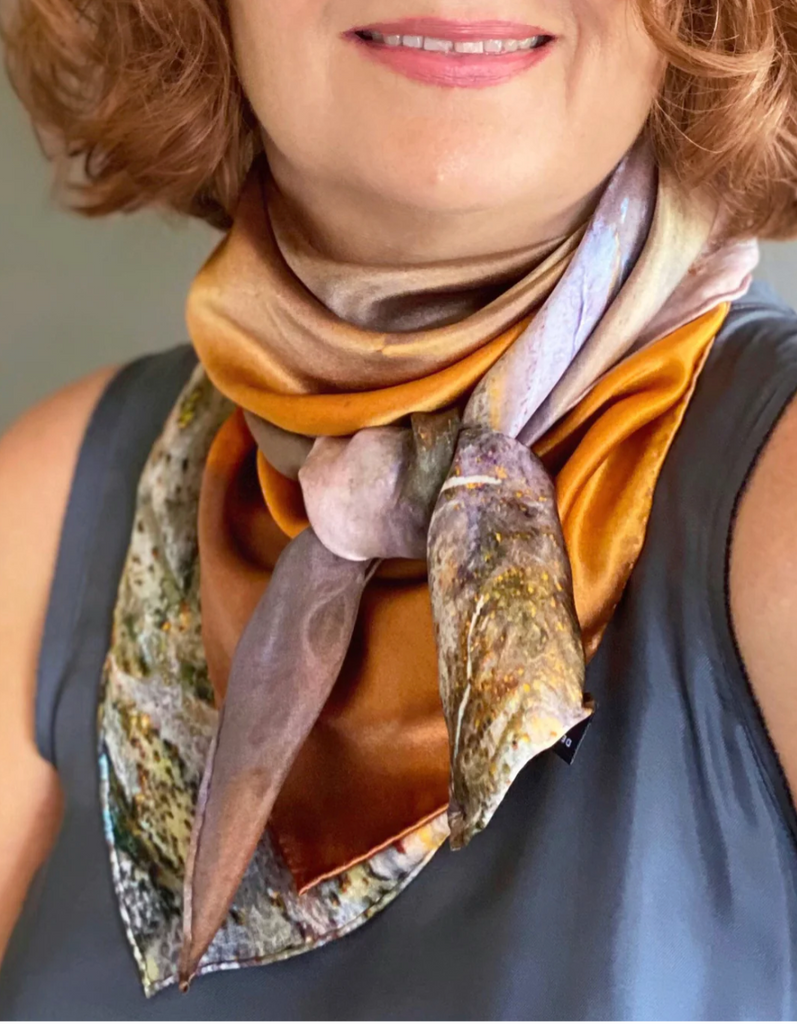 Silk Scarf with Australia from the air image