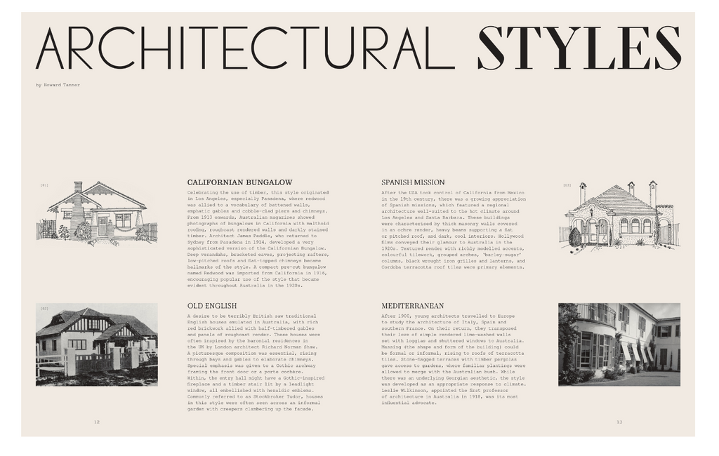 Modern Heritage Cherishing Australia's interwar homes: Old English, Spanish Mission & Art Deco