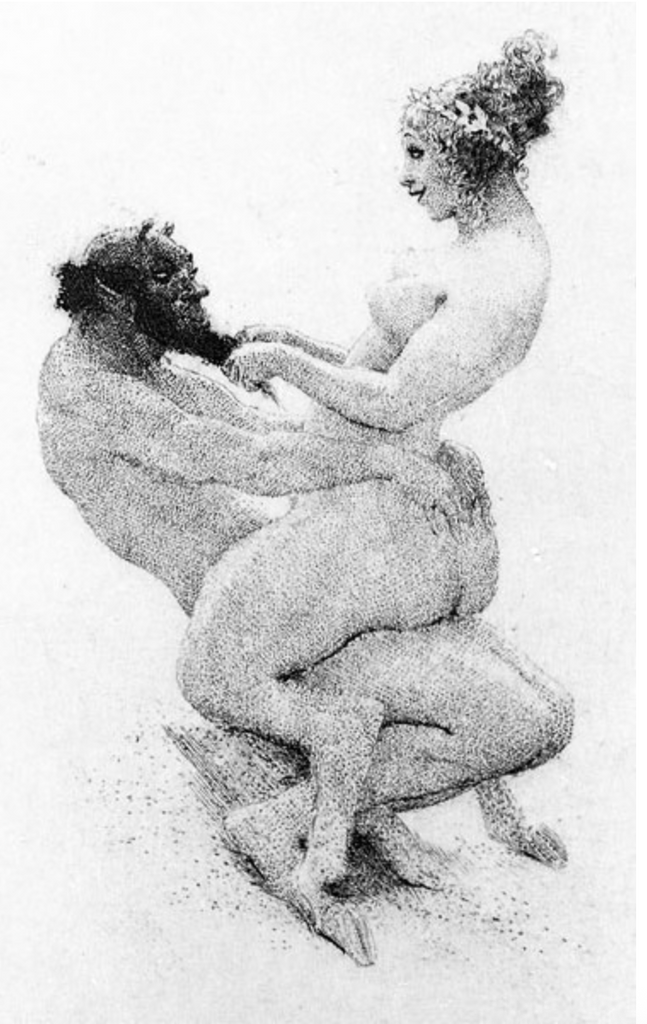 Afternoon of a Faun #7 Norman Lindsay Facsimile Etching