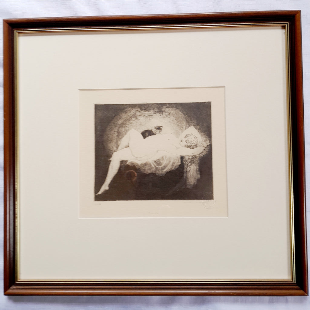 Siesta by Norman Lindsay Facsimile Etching #492