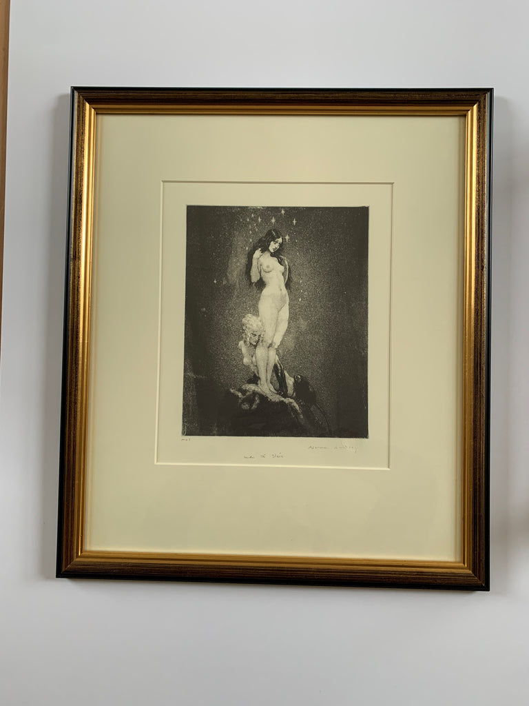 Under the Stars #7 Facsimile Etching by Norman Lindsay