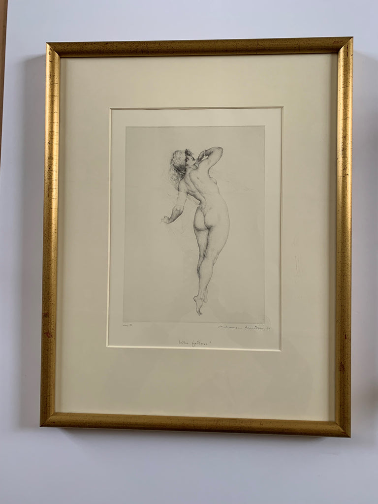 Who Follows? #7 Facsimile Etching by Norman Lindsay