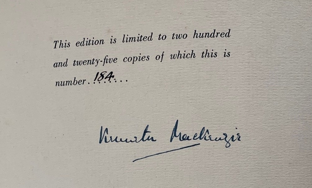 Our Earth – No 184 of 225 – Limited Edition Book (1937) with original etching (1936)