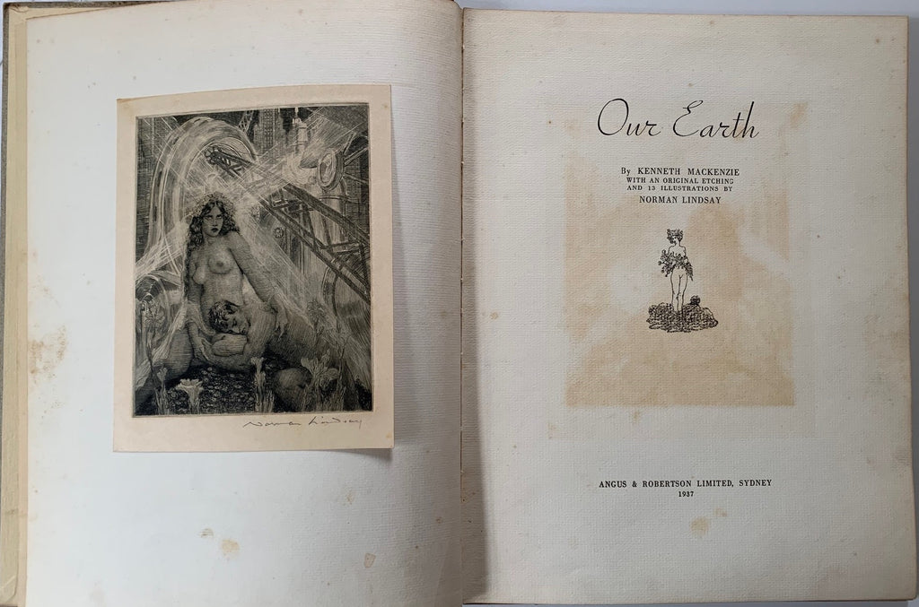 Our Earth – No 184 of 225 – Limited Edition Book (1937) with original etching (1936)