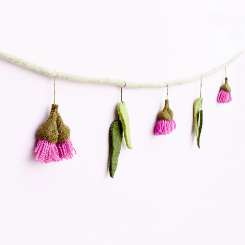 Felt Gum Blossoms Garland