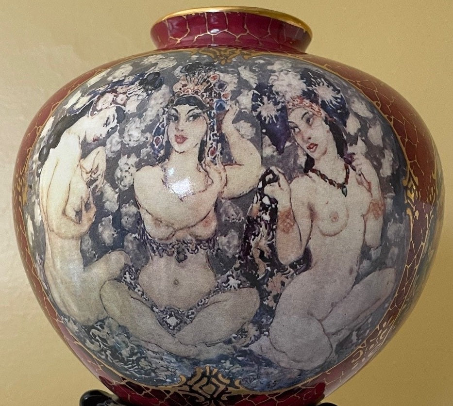 Norman Lindsay Gallery Limited edition vase #147