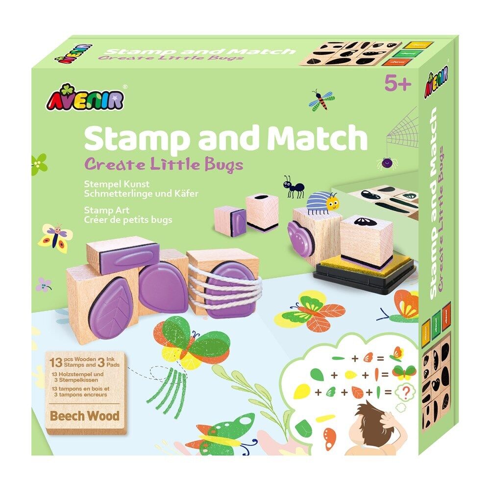 Stamp & Match Little Bugs Set