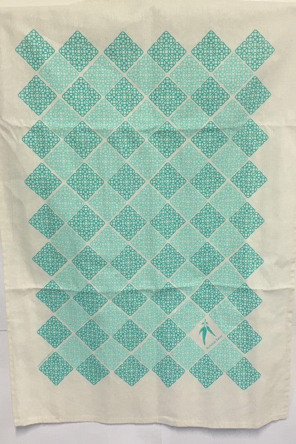 National Trust Linen Tea towel - Aqua
