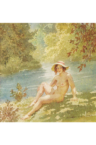 The Bather by Norman Lindsay- Poster