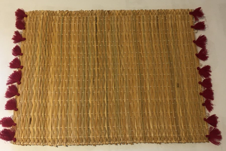 Cane Placemat - Cherry Tassel