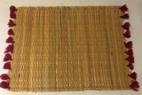Cane Placemat - Cherry Tassel