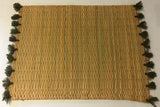 Cane Placemat - Khaki Tassel