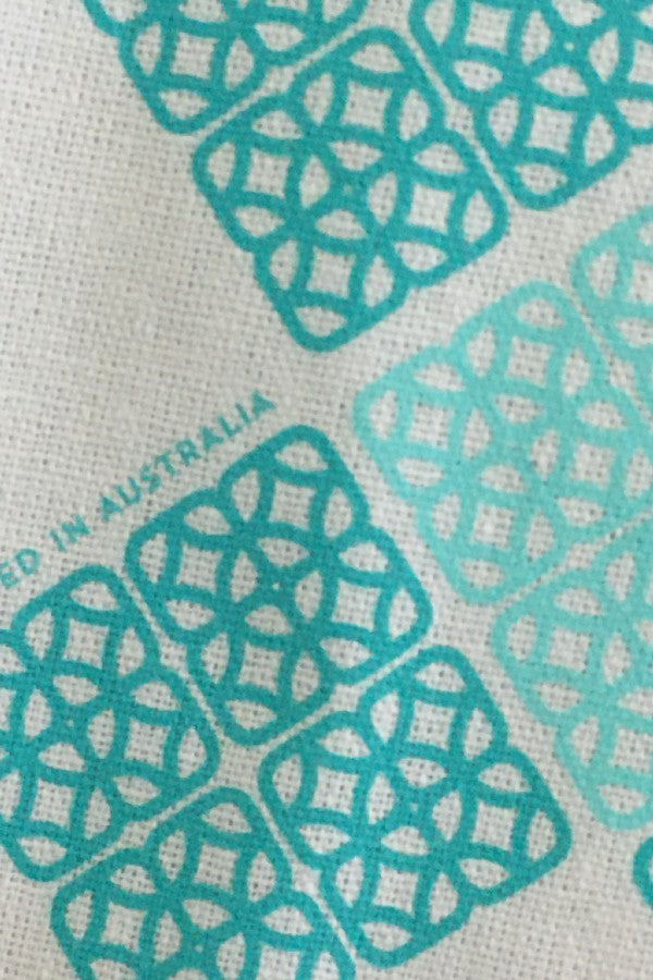 National Trust Linen Tea towel - Aqua