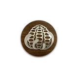 Banksia Brooch with Wooden Back