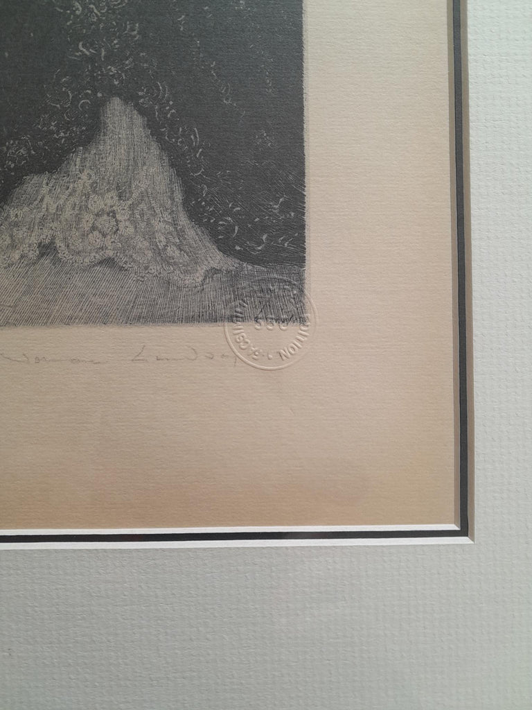 Norman Lindsay Armoured Facsimile Etching #437 Framed