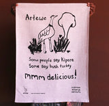 Bush Turkey tea towel