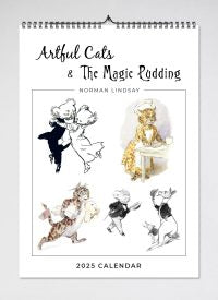 Norman Lindsay's Artful Cats & The Magic Pudding 2025 Wall Calendar