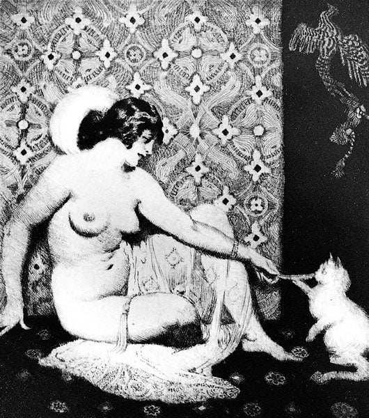 Cats #476 Norman Lindsay Facsimile Etching