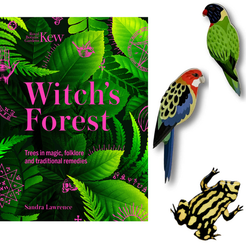 Book: Kew Witch's Forest + Brooch / Lapel pin of your choice