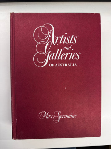 Artists and Galleries of Australia by Max Germaine