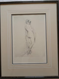 Norman Lindsay No-Yes Facsimile Etching framed