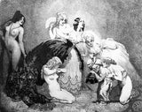 Norman Lindsay Dream Merchant facsimile etching