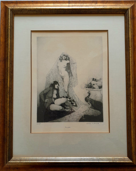 Peacocks’ facsimile etching edition #489