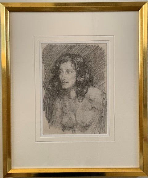 Norman Lindsay ‘Delores’ original pencil drawing