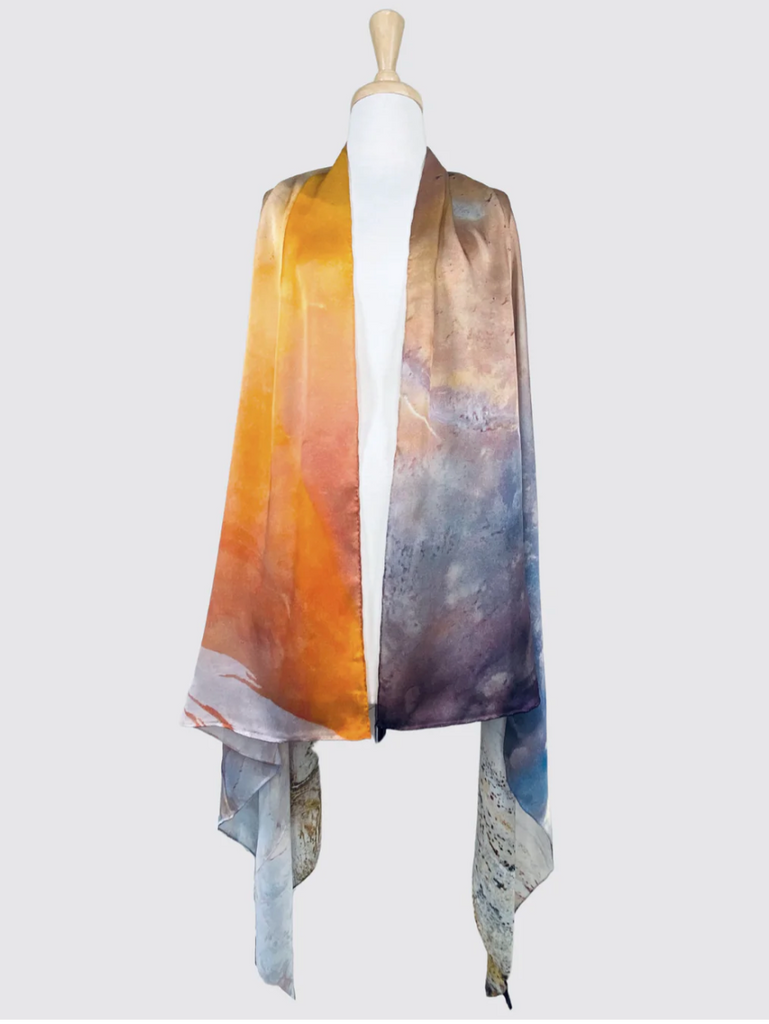 Silk Scarf with Australia from the air image
