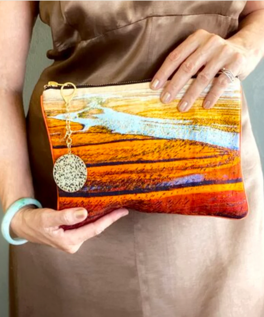 Clutch bag with Australia from the air image
