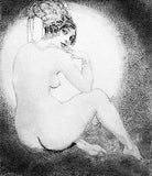 The Pearl Head Dress #329 Norman Lindsay Facsimile Etching