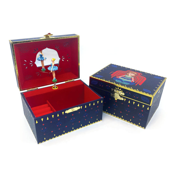 Musical Jewellery Box with ring holder and wide mirror.