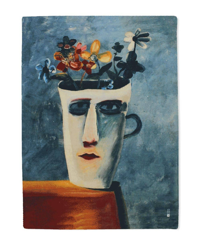 Alice Cup Linen Tea Towel x Charles Blackman