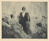 Norman Lindsay Don Juan's Garden Original Etching