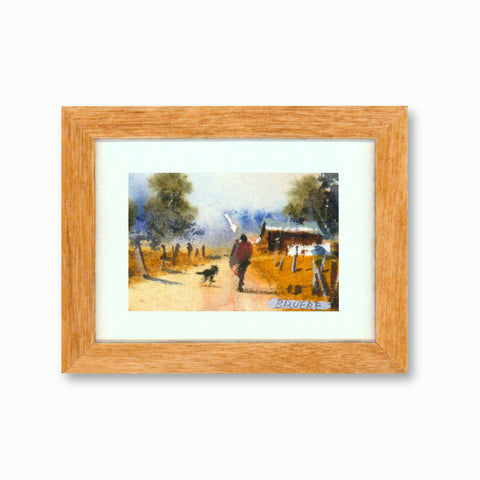 Giant Miniature Art Exhibition 2023 no. 077: Man And Dog