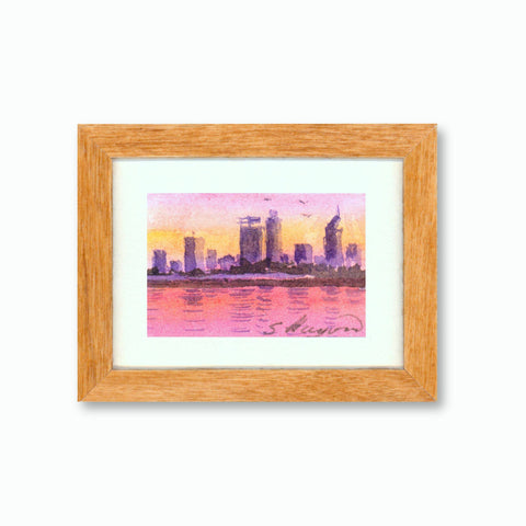 Giant Miniature Art Exhibition 2023 no. 275 : Perth in Pink