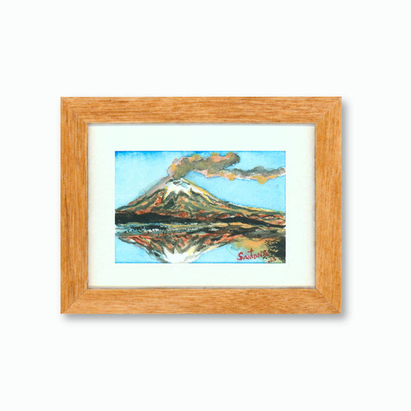 Giant Miniature Art Exhibition 2023 no. 391 : Cotopaxi And The Mirror